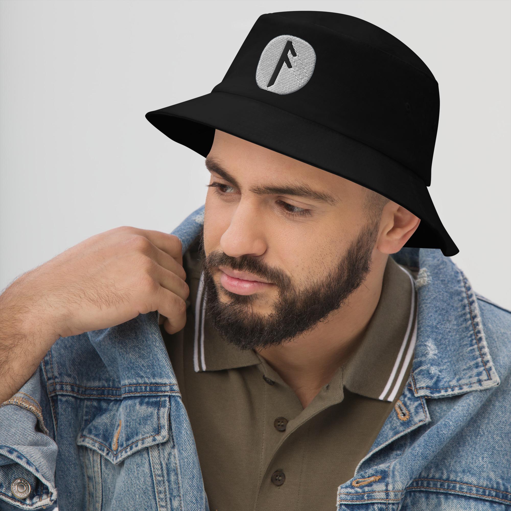 Ansuz Rune Bucket Hat Viking Odin Wisdom Symbol Norse Cotton Cap Gothic ...