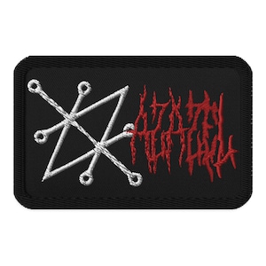 Pieczęć Azazela Demoniczny Okultystyczny Symbol Haftowany Patch