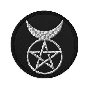 Naszywka haftowana Rogaty Bóg Symbol neopogaństwa Wicca