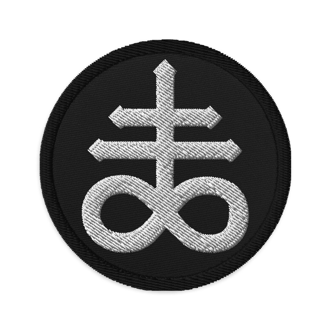 The Leviathan Cross of Satan Occult Symbol Embroidered Patch Black ...