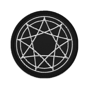 9 Point Star Pentagram Occult Symbol Embroidered Patch Slipknot