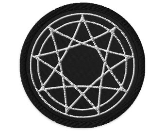 9 Point Star Pentagram Occult Symbol Embroidered Patch Slipknot