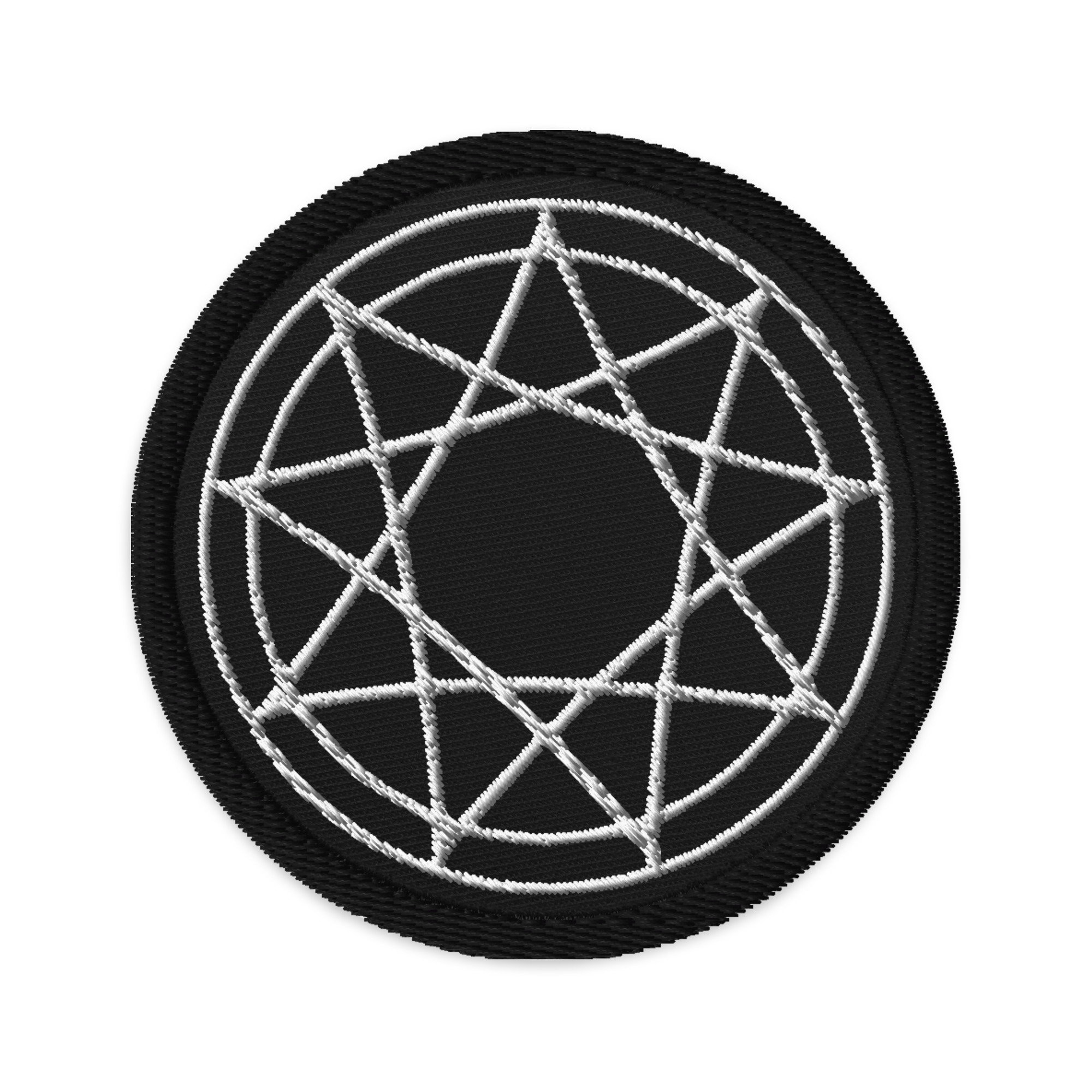 9 Point Star Pentagram Occult Symbol Embroidered Patch Slipknot