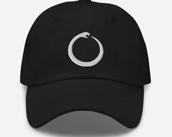 Ouroboros-slangenetenstaart Alchemie-symbool geborduurde baseballpet Vaderhoed