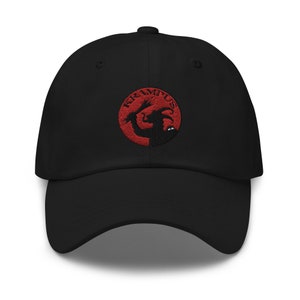 Horned Krampus Embroidered Baseball Cap Evil Santa Claus Dad hat
