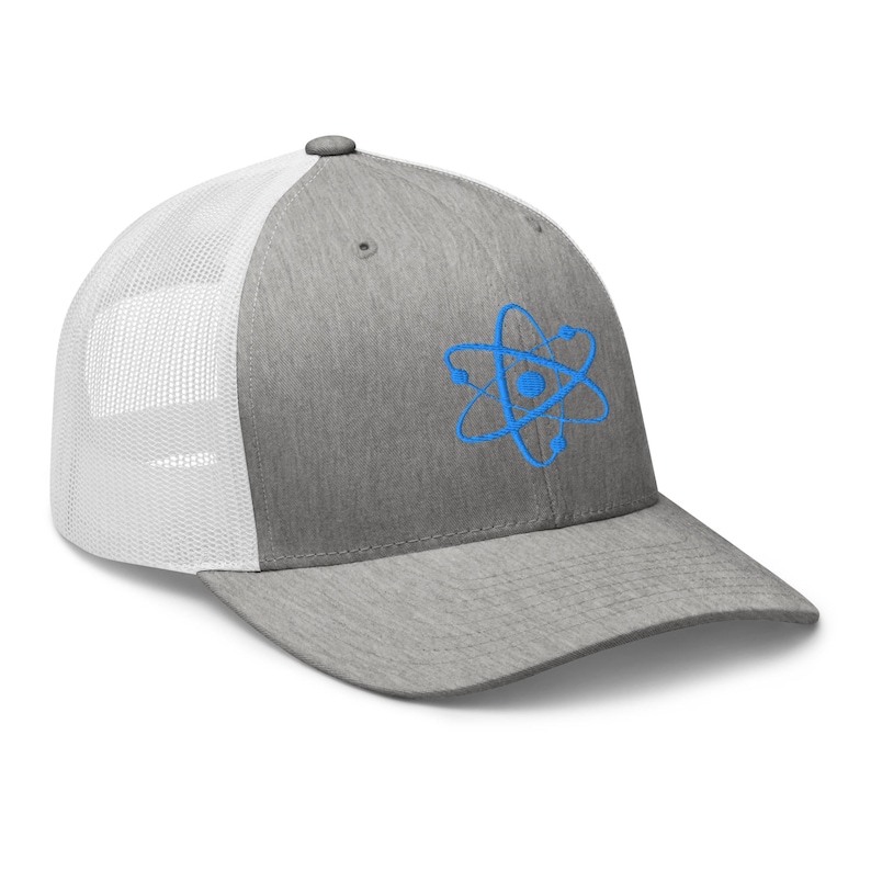 Atomic Nucleus Blue Symbol Nuclear Power Trucker Cap Snapback Hat - Etsy