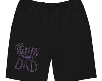 Purple Goth Dad with Bat Father's Day Gift Pantaloncini in pile da uomo