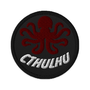 The Call of Cthulhu Horror Fiction Embroidered Patch H.P. Lovecraft