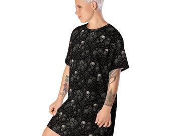 baddie t shirt dress Soft Goth Baddie T-shirt Dress