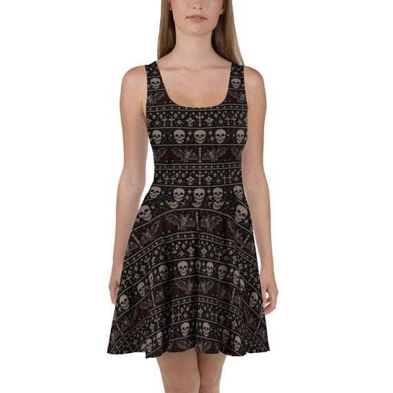 alt christmas dress Spooky Festive Outfit Ideas for Alternative Christmas