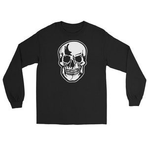 Halloween Oddities Human Skull Long Sleeve Shirt