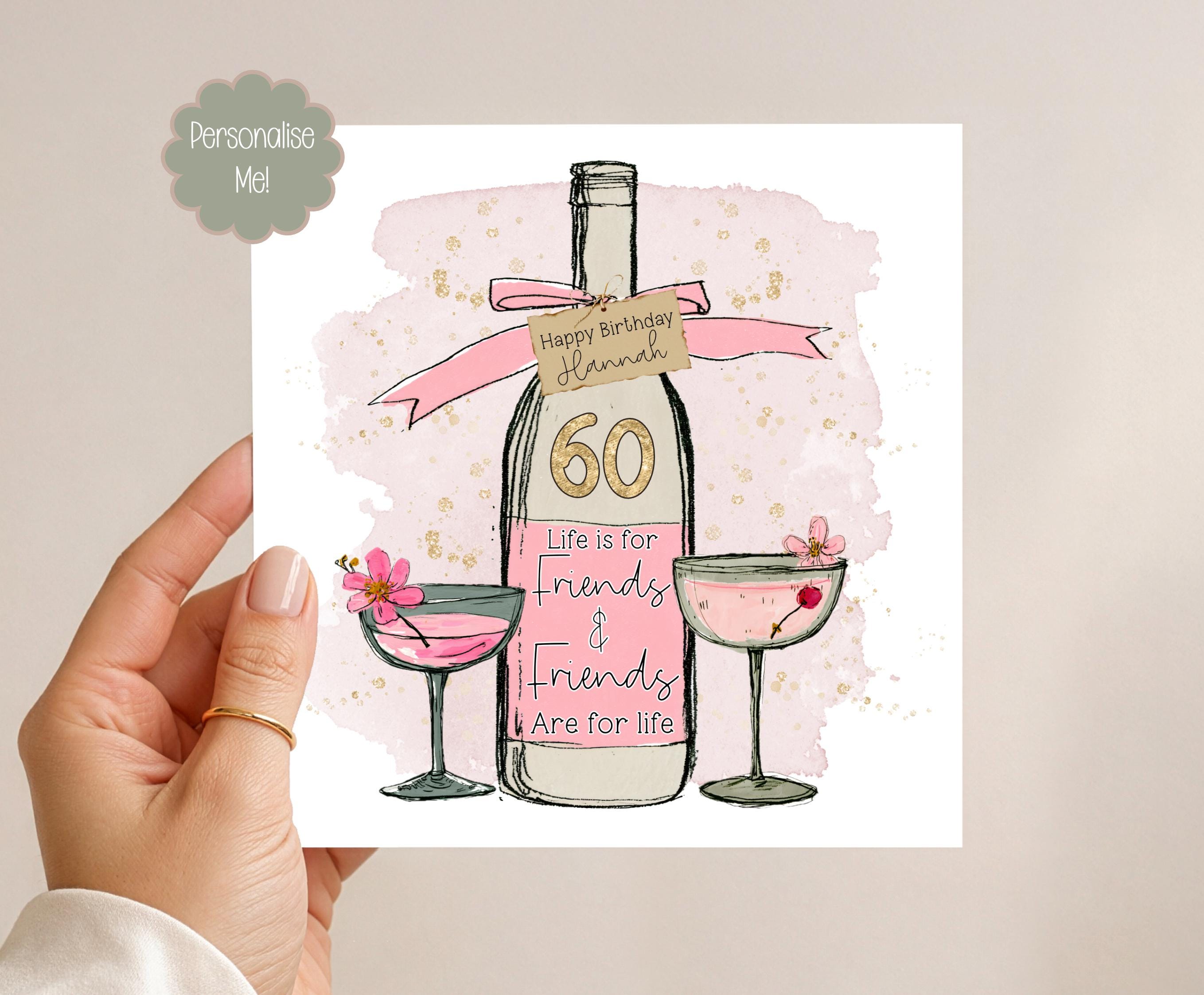 Personalised 60th Birthday Card for Special Friend : Friendship Verse ...