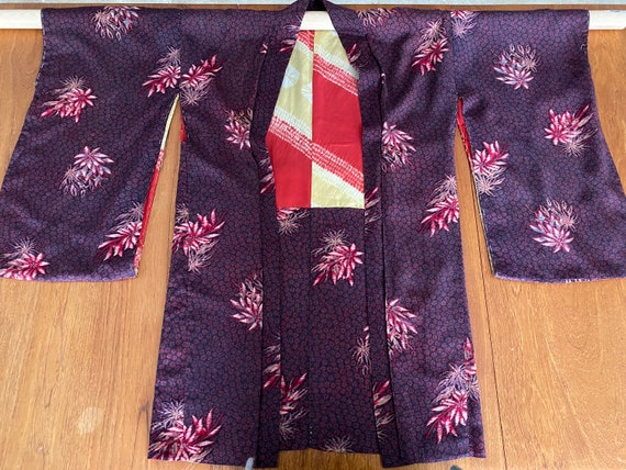 Vintage Silk Haori Long Sleeve Kimono - image 1