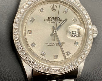 Rolex Datejust 1601 w Diamond Bezel LUMIN
