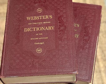 1946 HUGE Webster's New Twentieth Century Dictionary, Unabridged