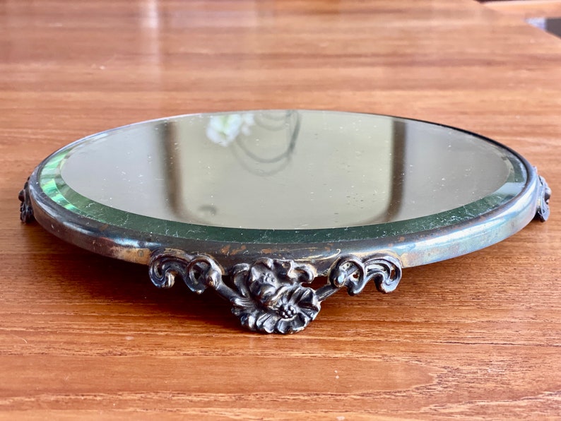 Large Pedestal Beveled Mirror - Table Scape - Riser - Centerpiece ...
