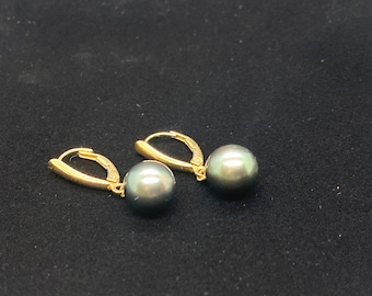Tahitian Pearl Drop Dangle Earrings