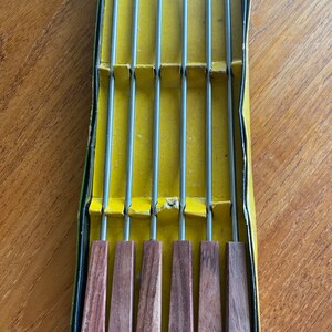 Juego de 6 tenedores para fondue MCM vintage en caja