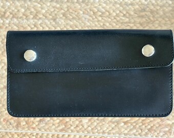 Ralph Lauren Vintage Leather Biker Style Wallet Polo Jeans