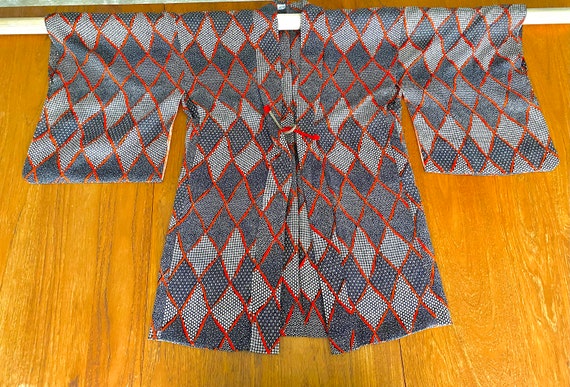 Vintage Silk Haori Short Sleeve Kimono - image 2
