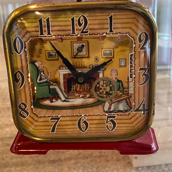 Vintage Lux Animated Alarm Clock 1950’s