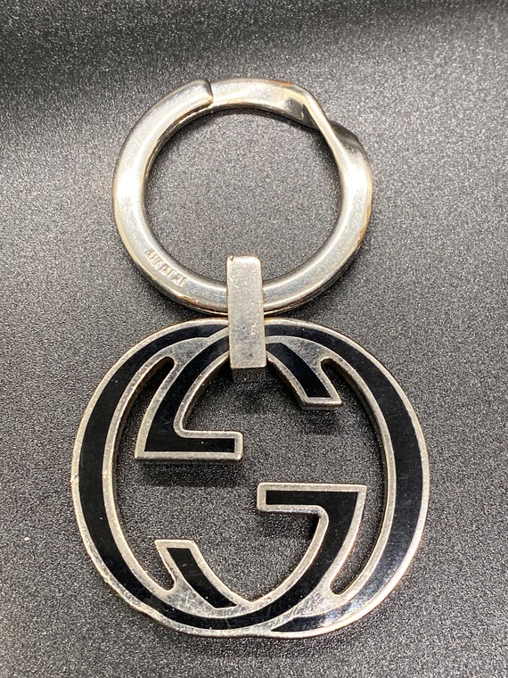 Vintage Gucci 80s Horsebit Two Tone Keychain New W/tag 