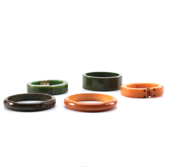 Collection of Bakelite Bangle Bracelets - image 1