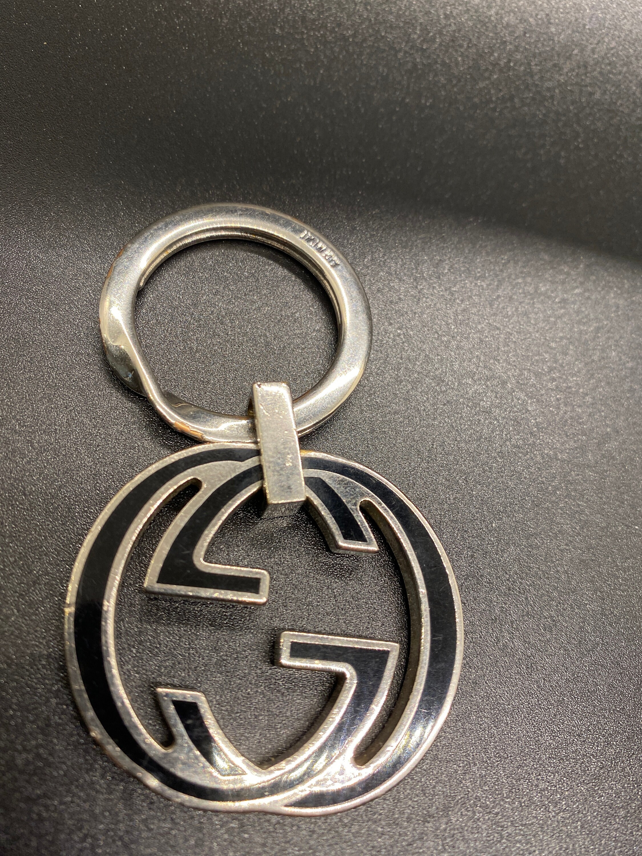 Vintage Gucci Interlocking G Key Ring - Etsy