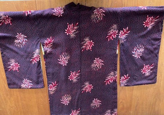 Vintage Silk Haori Long Sleeve Kimono - image 2