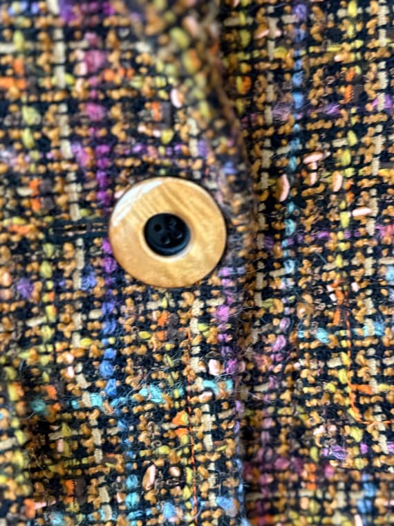 Yves Saint Laurent Encore Multi Color Brown Tweed… - image 2