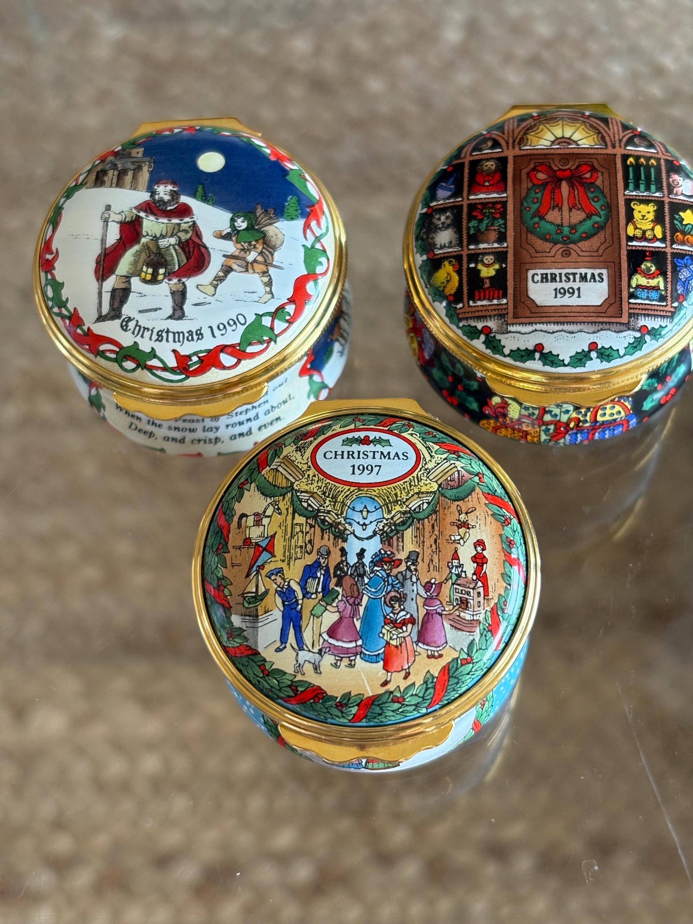 Halcyon Days Enamel Boxes Christmas - Etsy