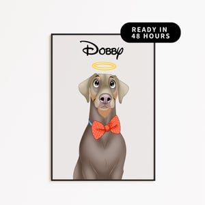 Cartoon Pet Portrait | Custom Dog or Cat Drawing from Photo | Fun Digital Art Gift for Pet Owners or Animal Lovers | Pet Loss Keepsake