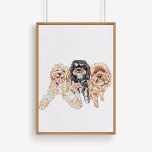 Minimal Pet Watercolor Pet Portrait, Pet Memorial Gift, Dog Painting, Pet Loss Gift, Watercolor Illustration, Dog Portraits from Photos