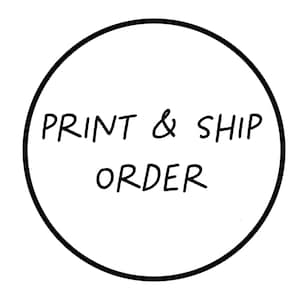 Print & Ship My Order - ADD-ON LISTING