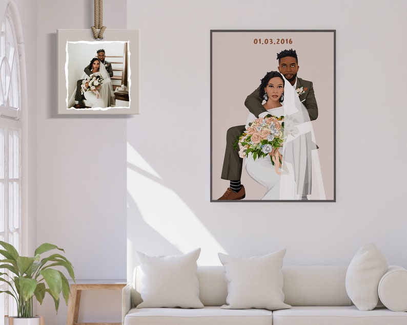 Cartoon Customized Portrait | Personalized Portraits | Gifts for Birthday, Anniversary, Baby & More | Custom Vector Art | Digital and Prints image 6