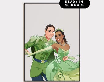 Custom Cartoon Family Portrait, Personalized Couple Art, Anniversary Cartoon Portrait, Digital Custom Art for Any Occasion, Fun Couple Art