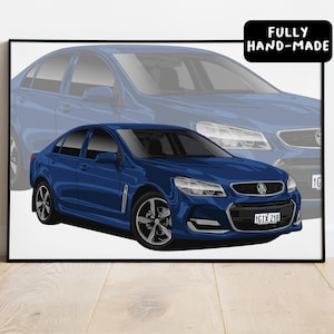 Personalized Gift For Car Enthusiast, Custom Car Portrait, Father's Day Gift, Personalized Gift For Boyfriend, Car Vector, Car Illustration