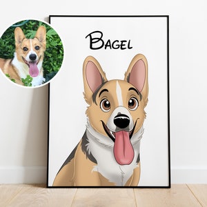 Custom Disney-Cartoon Pet Portrait  | Personalized Portraits | Gifts for Birthday, Anniversary & More | Custom Pet Art | Digital and Prints