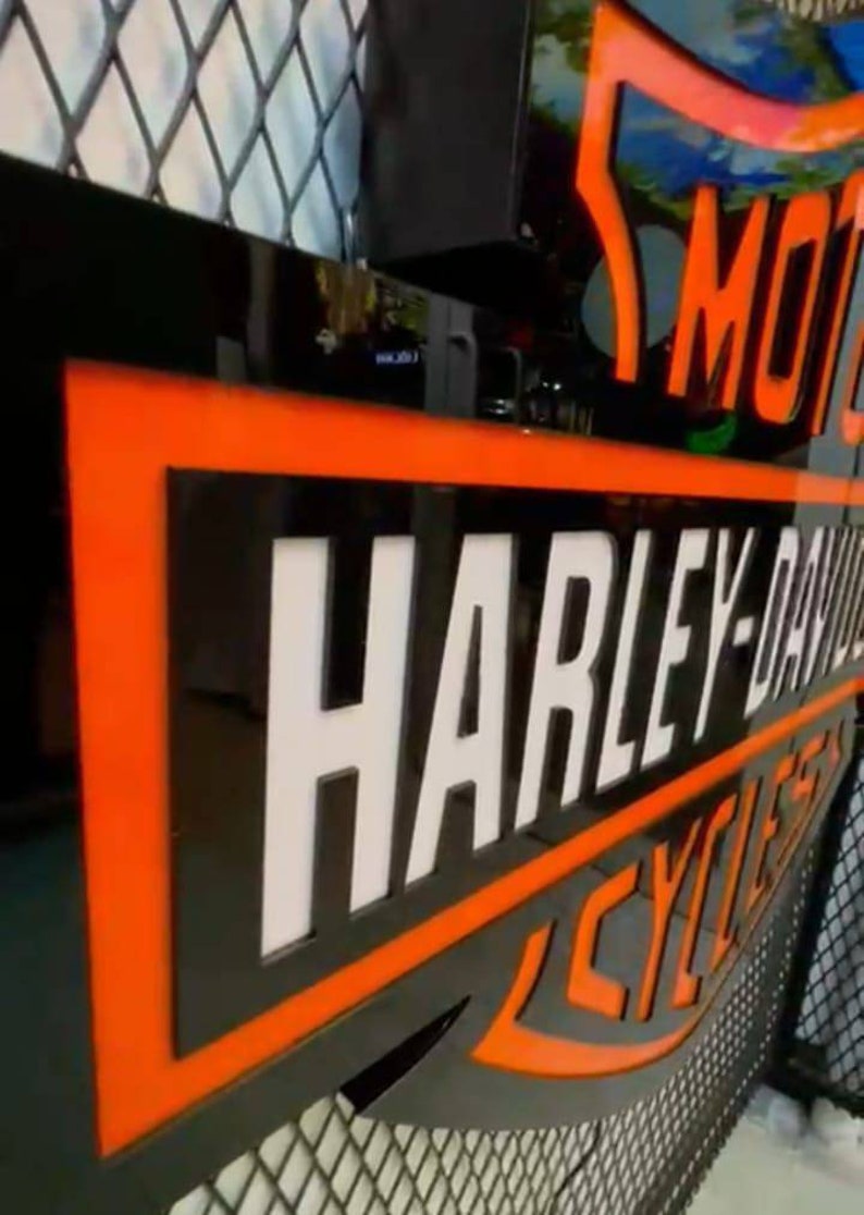Harley Davidson Ledsign, Harley Davidson Fan Article, Harleydavidson