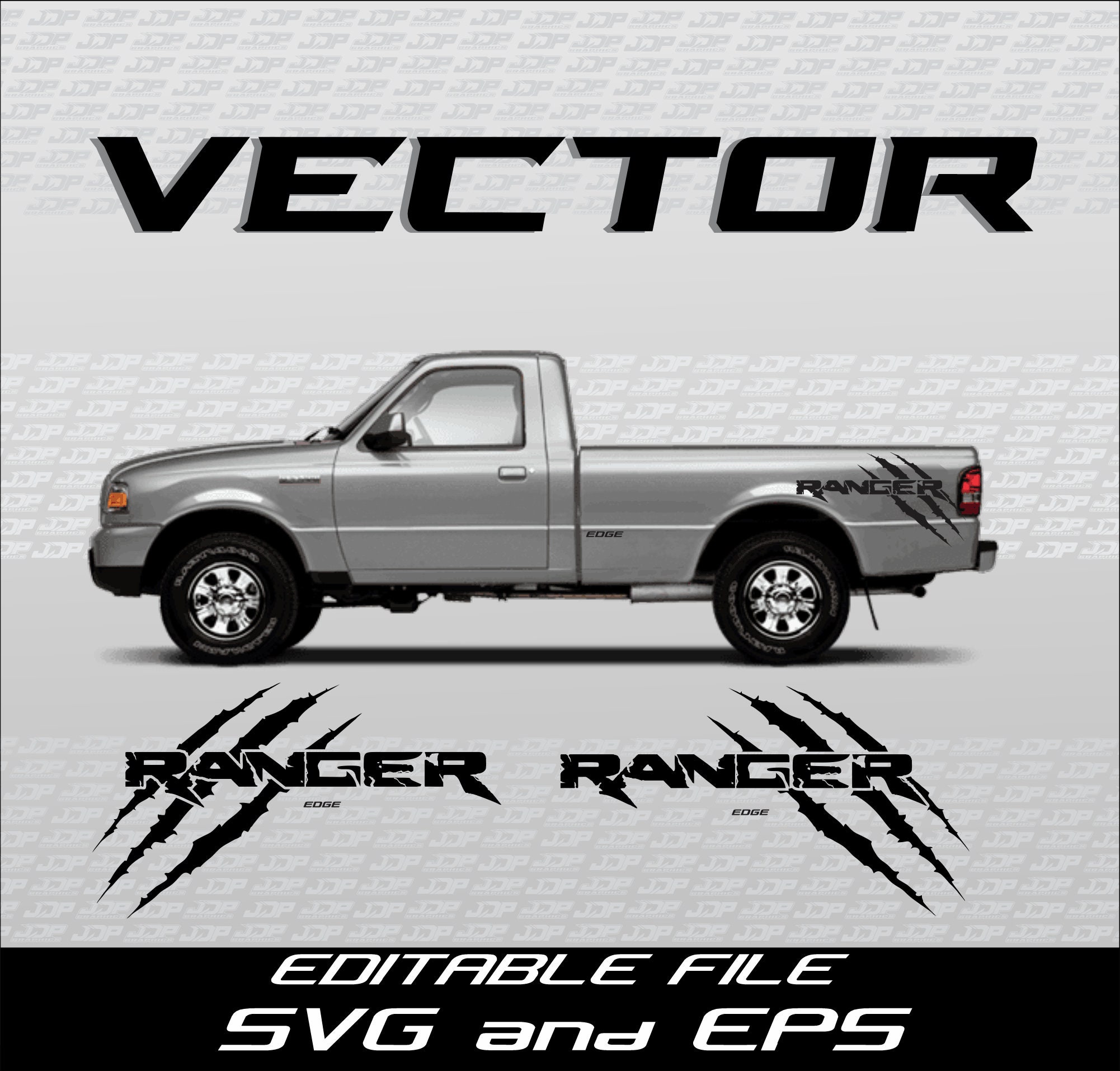 Ford Ranger Vector 3 Diseños SVG EPS - Etsy España