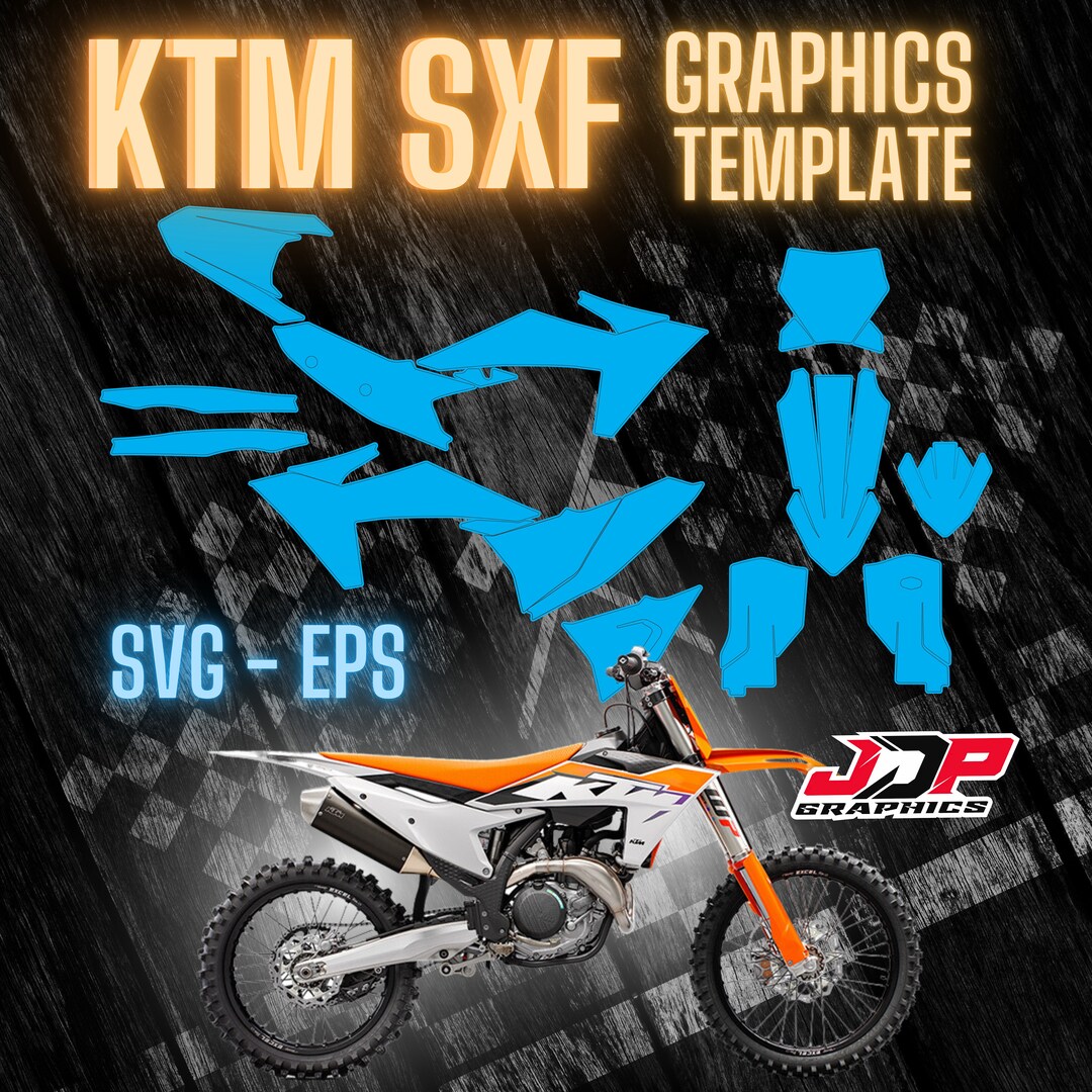 Graphics Template KTM SXF 2022 2023 SVG Eps Pdf Etsy