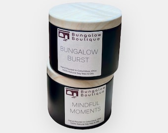Kerze Reine ätherische Öle + Reines Sojawachs - Hand gegossen - Ganz natürlich - Aromatherapie