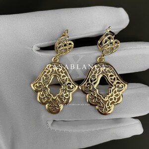 Moroccan Gold Earrings Gold Plated - Tania