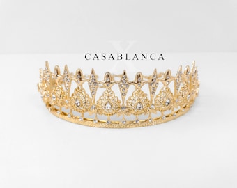 Gold Moroccan Bridal Jewelry Crown - Ema