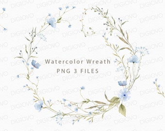 Wild Flower Watercolor Clipart, Botanical Wild Flowers Clipart, Flowers Arrangements, Watercolor Rustic Clipart, Elegant Blooms,