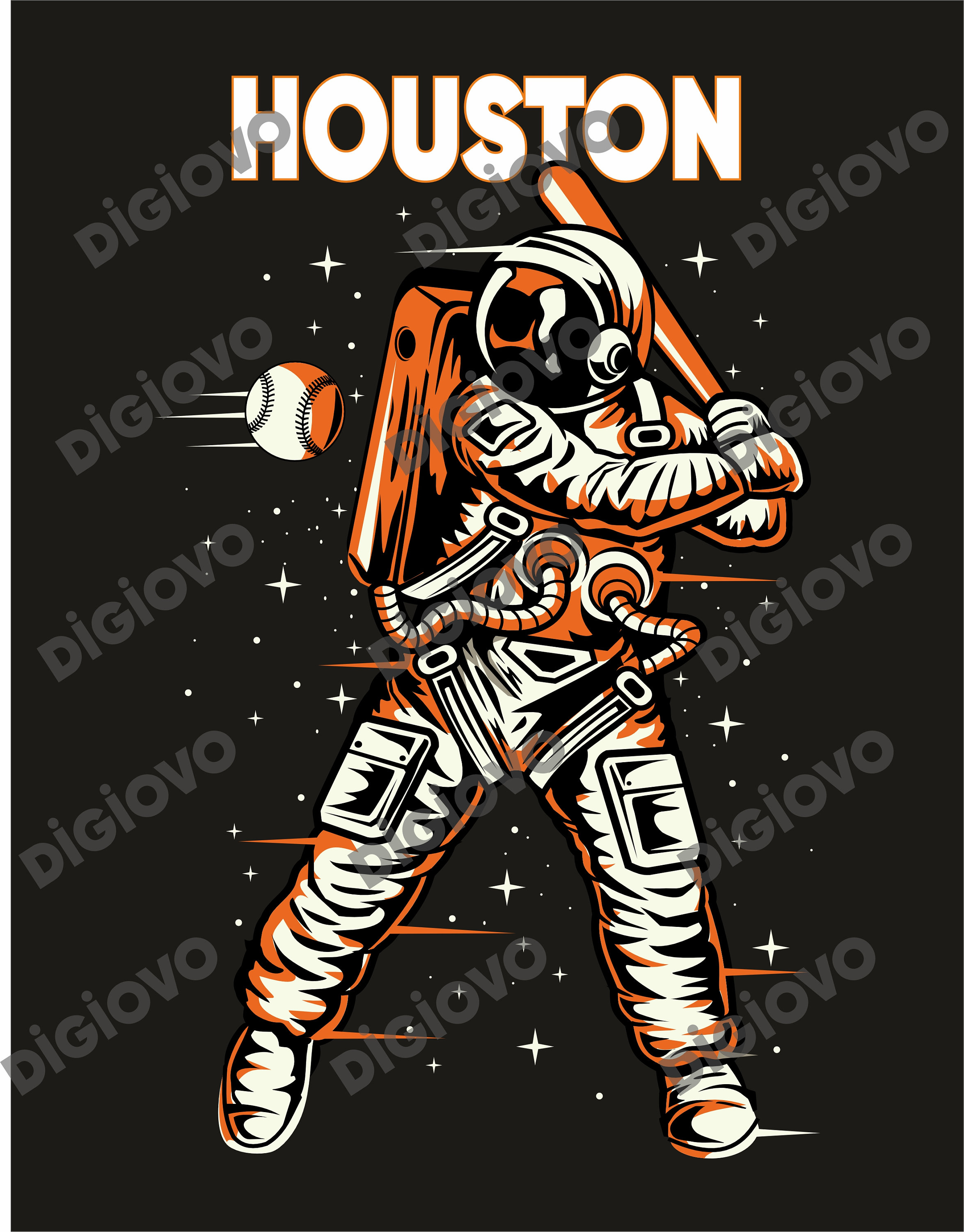 Houston Baseball Team Astronaut Space Boy Champions World 