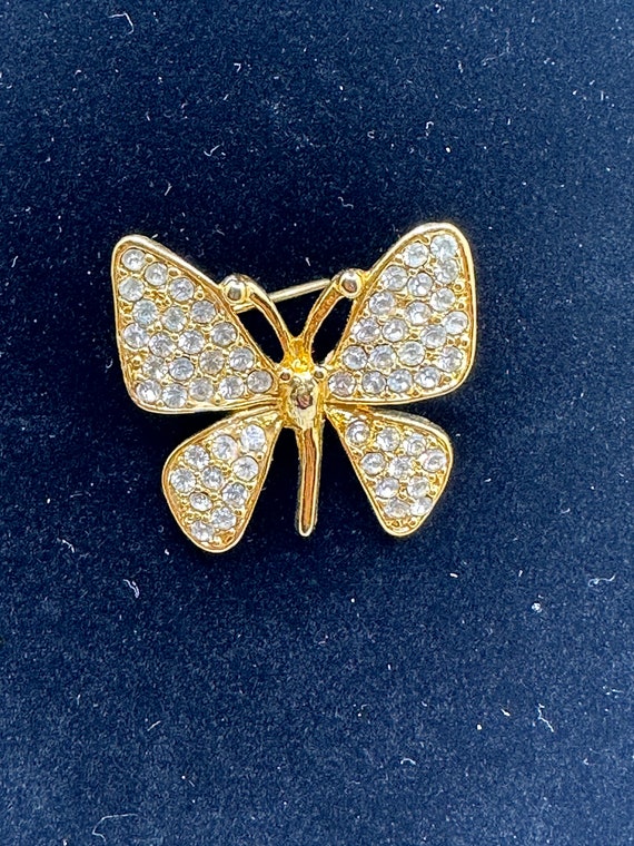 Vintage Signed Napier Small butterfly brooch - image 5