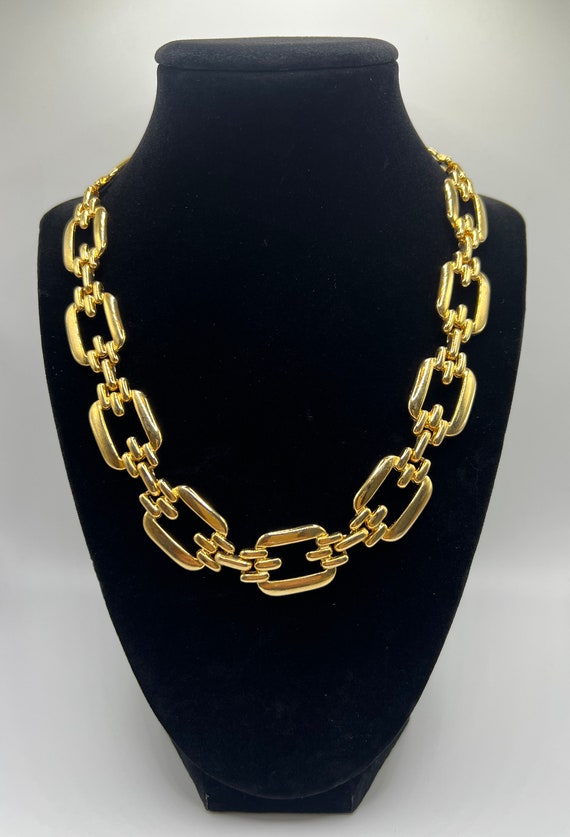 Vintage 1990's Modern Gold Chunky Statement Collar