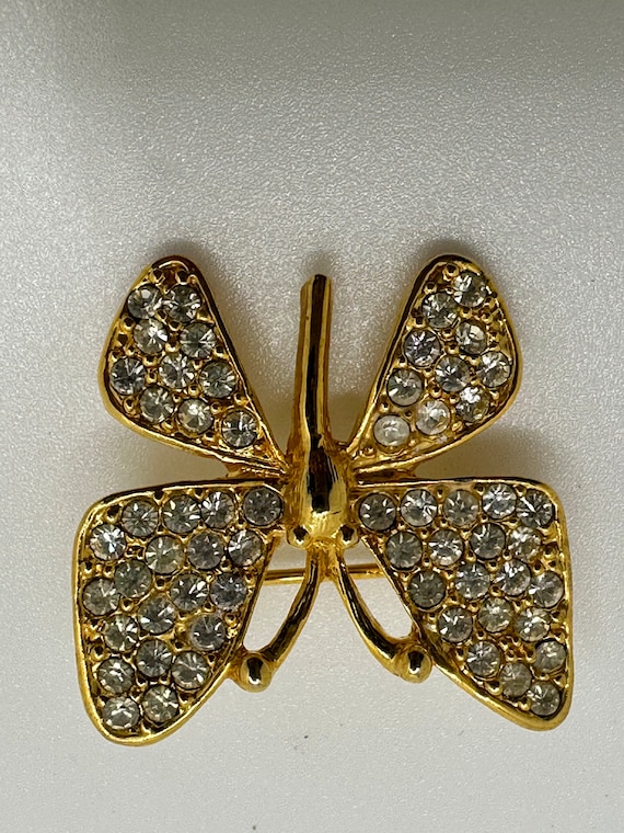 Vintage Signed Napier Small butterfly brooch - image 6