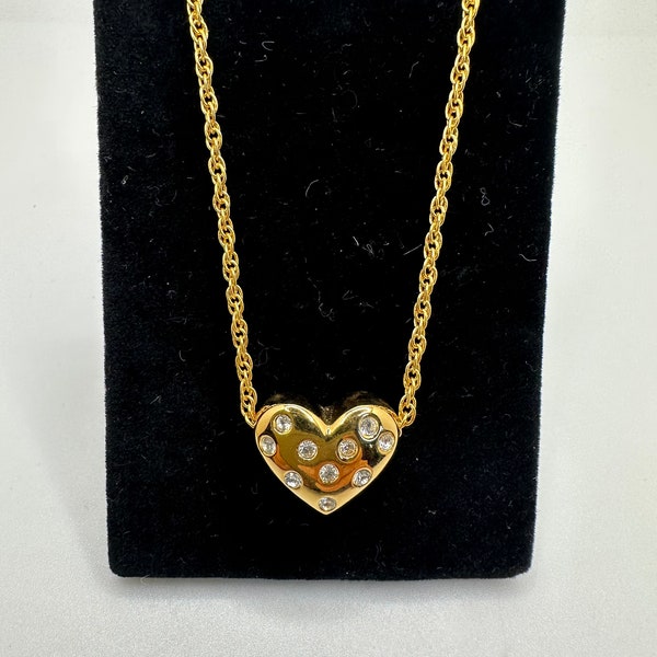 Joan Rivers Heart Necklace Etsy